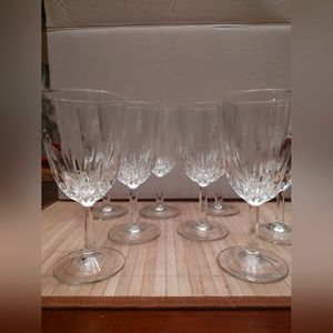 Crystal wine glasses